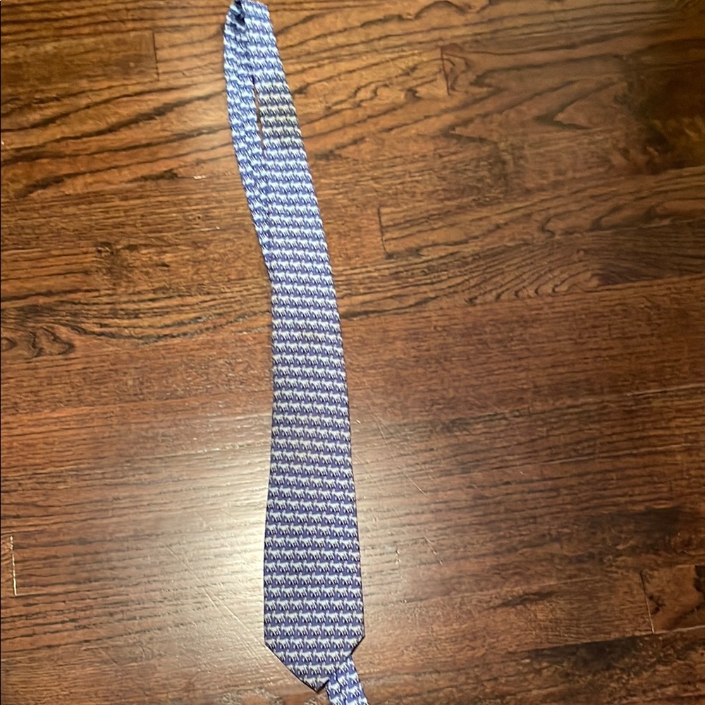 Blue Patterned Men's Tie